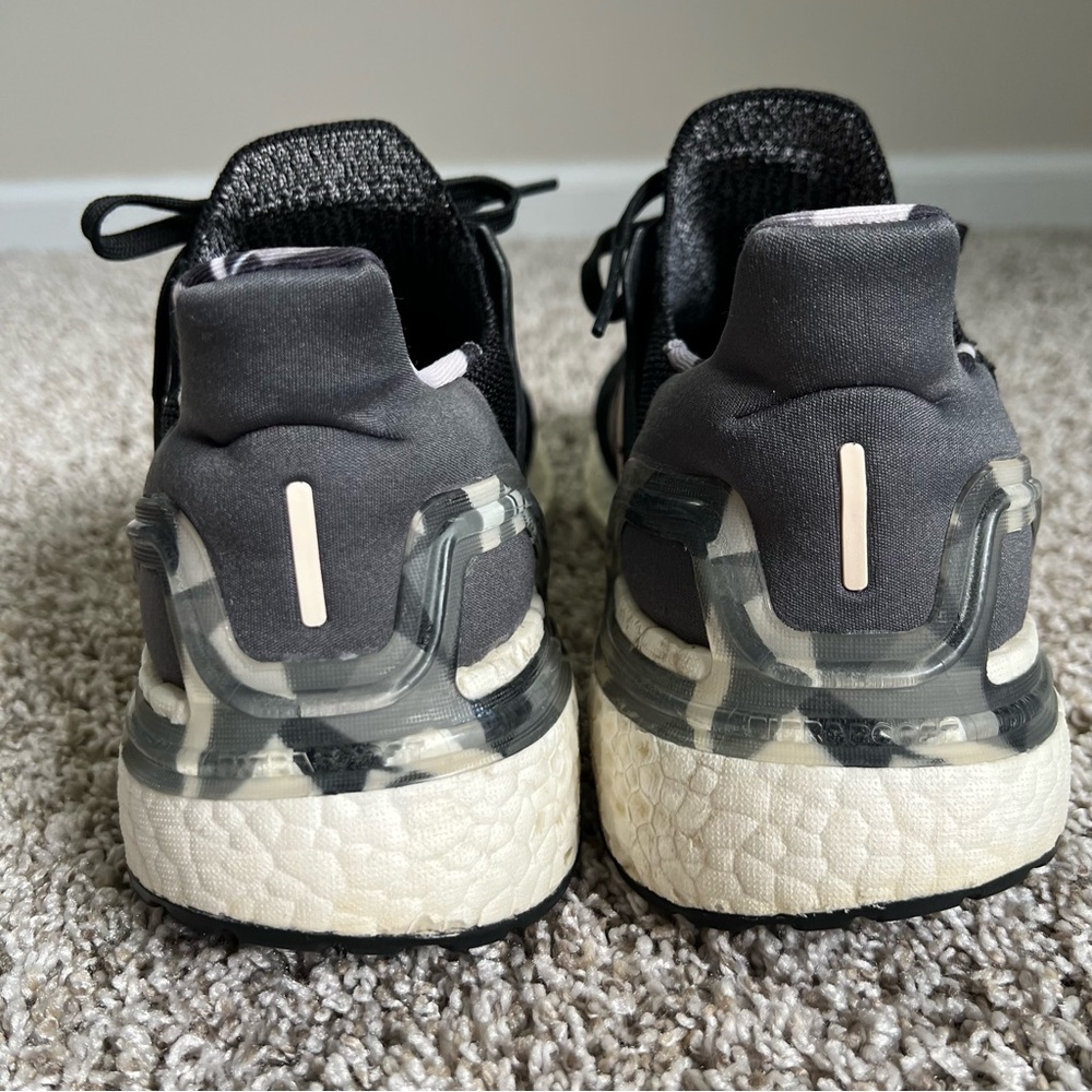 Adidas Ultraboost Boost 20 Athletic Running Shoes Black pink & Gray Women’s 9 - Picture 5 of 12